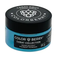 Colorberry Carat Collection Dry Resin Pigment - Aqua, 25 g, Jar