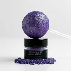 Shine Dessert Glitter: "Ultraviolet" - PurpleEdible Dessert Glitter