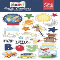 Echo Park Puffy Stickers-My Little Boy