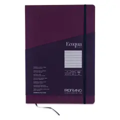 Fabriano EcoQua Plus Stitch-Bound Notebook - Wine, 8-1/4" x 11-3/4", Lined