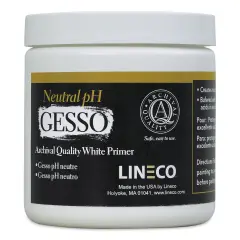 Lineco Neutral pH Gesso Primer - 8 oz