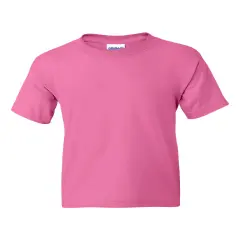 Gildan&reg; Dryblend Youth Crewneck Short Sleeve T-Shirt Azalea