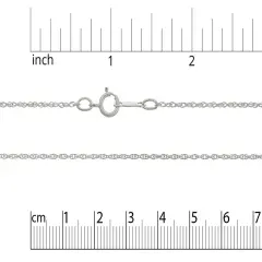 JewelrySupply Rope Chain 20" Long/1mm Thick .925 Sterling Silver