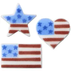 American Flag Assortment Dec-Ons&reg; Decorations 12ct.