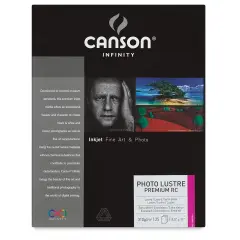 Canson Infinity Photo Lustre Premium Resin Coated Inkjet Paper - 8-1/2" x 11", Pkg of 25 Sheets