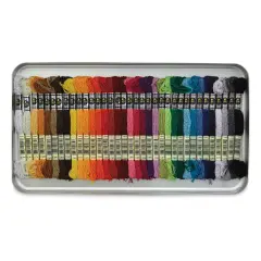 DMC Moulin&eacute; &Eacute;toile Collector&rsquo;s Tin Embroidery Floss Set - Set of 35, Assorted Colors