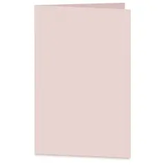 Arturo Vertical Folded Card - 6-1/2" x 9", Pale Pink, Medium Greeting, Package of 100