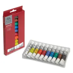Winsor & Newton Gouache - Set of 10, Assorted Colors, 12 ml, Tubes
