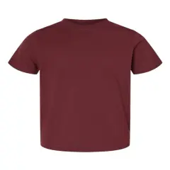 Rabbit Skins&reg; Toddler Short Sleeve Crewneck Fine Jersey Tee - 3321 Maroon