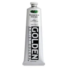 Golden Heavy Body Artist Acrylics - Chromium Oxide Green Dark, 5 oz tube