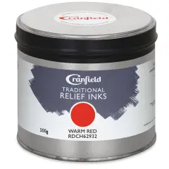 Cranfield Traditional Relief Ink - Warm Red, 500 g