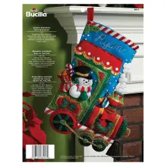 Bucilla Felt Stocking Applique Kit 18" Long-Candy Express