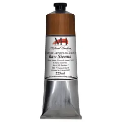 Michael Harding Artists Oil Color - Raw Sienna, 225 ml tube