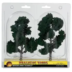 Woodland Scenics Model Scenery - Ready Made Trees, 6"-7", Dark Green