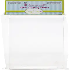 Dress My Crafts Easy Cut Cutting Plates 3"X6.25" 2/Pkg-Clear
