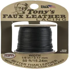 Pepperell Crafts Tony's Faux Leather Lacing 1/8"X50ft