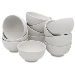 Mayco Earthenware Bisque Rice Bowls - Pkg of 12, 3"H x 5 1/2"W