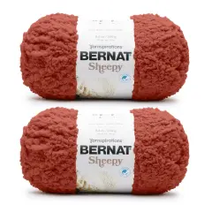 Bernat Sheepy Rusty Clay Yarn - 2 Pack of 250g/8.8oz - Nylon - 6 Super Bulky - 149 Yards - Knitting/Crochet