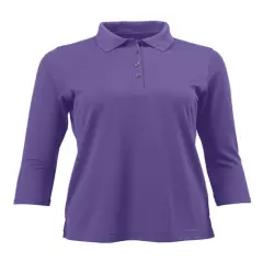 Paragon&reg; Women's Lady Palm Three Quarter Sleeve Polo Grape