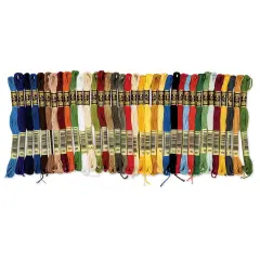 DMC Cotton Embroidery Floss - Home Decor, Set of 36