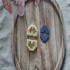 2 pcs Abstract Polymer Clay Cutter Set but Hello Cutters