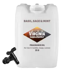 Basil Sage & Mint Fragrance Oil (Our Version of the Brand Name)(25 LB Tote with Spigot) for Candle Making, Soap Making, Tart Making, Room Sprays, Lotions, Car Fresheners, Slime, Bath Bombs, Warmers&hellip;