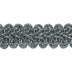 10 yards of Alice Classic Woven BraidTrim | 10 yard cut Metallic Silver