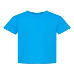 Rabbit Skins&reg; Toddler Cotton Jersey Crew Neck Short Sleeve Tee - 3301T Turquoise