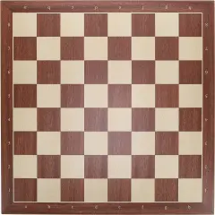 WE Games Mahogany Stained Wooden Chess Board, Algebraic Notation,19.75 in.