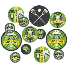 Big Dot of Happiness Lax to the Max Lacrosse Giant Circle Confetti Party Decorations Large Confetti 27 Count