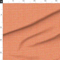 Various Fabrics by the Yard or Fat Quarter Farmhouse Plaid Gingham Cottagecore Spring Summer Red Small Scale Custom Printed Fabric by Spoonflower