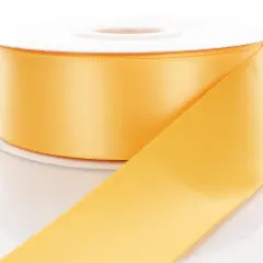 4" Double Faced Satin Ribbon 660 Yellow Gold 100yd