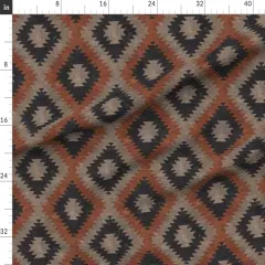 Various Fabrics by the Yard or Fat Quarter Neutrals Taupe Tribal Bohemian Southwest Boho Custom Printed Fabric by Spoonflower