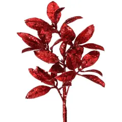 23" Glitter Pittosporum Spray &ndash; Sparkling Christmas Floral Decoration