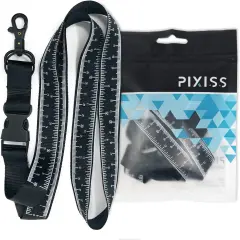 Pixiss Lanyard Tape Measure Identity ID Card Holder and Badge Holder