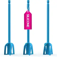 Pixiss Epoxy Resin Mixer Silicone Paddles - 3 Reusable Paddles