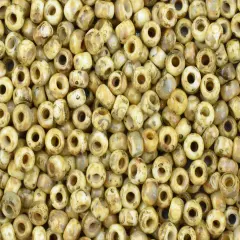 Opaque Canary Yellow Picasso Miyuki Seed Beads - Miyuki 4512