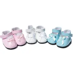 18 Inch Doll Shoes- 3 Pairs of Mary Jane Style Shoes Fits 18 Inch Fashion Girl Dolls- Fits Kennedy and Friends Dolls
