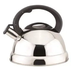 Stainless Steel Whistling Tea Kettle, 3.0-Quart Silver