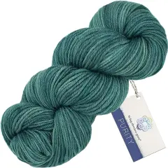 Living Dreams Purity: Organic Merino DK Yarn. Pacific Northwest Hand Dyed. Pond