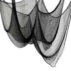 5Pcs Halloween Creepy Cloth Black 30&times;72inch - Halloween Decorations Clearance - Creepy Spooky Halloween Decorations Outdoor Indoor