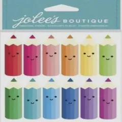 Jolee's Boutique Bright Colored Pencils Dimensional Stickers