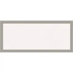 Woodgrain Stripe Wood Framed Corkboard, White Cork Grey