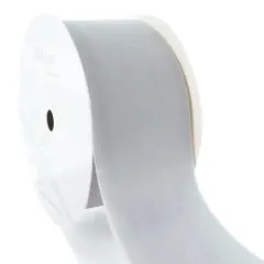 2" Velvet Ribbon (5yd & 25yd Spool Lengths) 009 Silver