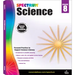 Spectrum Grade 8 Science Workbook, Middle School Books Covering Natural, Earth, Life Sciences, and More With Scientific Research Activities, Classroom or Homeschool Curriculum