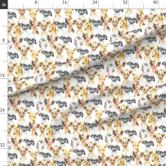 Various Fabrics by the Yard or Fat Quarter Animals Lamb Highland Cow Scottish Custom Printed Fabric by Spoonflower