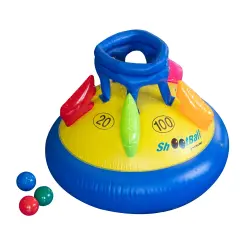 Swim Central Inflatable Shootball Floating Swinmming Pool Game - 24" Blue