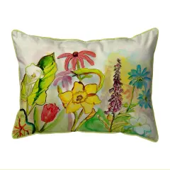 Betsy Drake Betsy's Garden Extra Large 20 X 24 Indoor / Outdoor Pillow