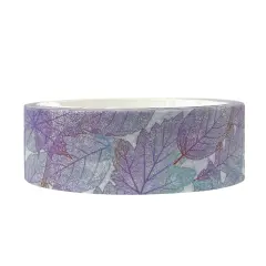Wrapables Washi Masking Tape Purple Leaves