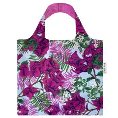 Wrapables AllyBag Collection Reusable Shopping Bag Purple Bougainvillea